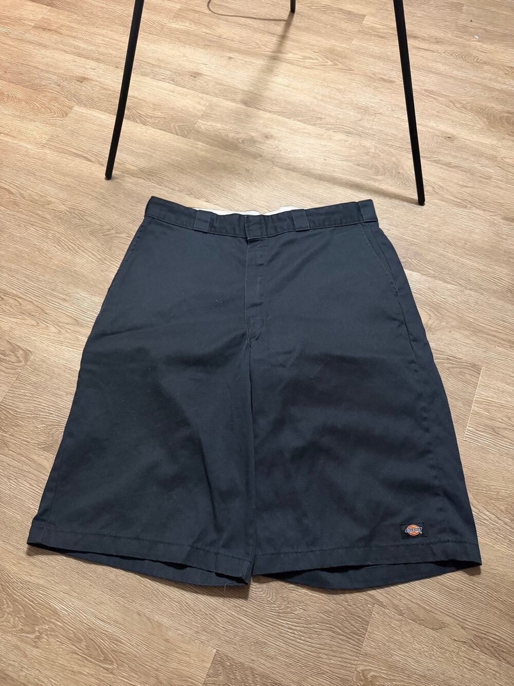 Dickies y2k 13" Loose Fit Work Shorts Black Utility Skate Workwear Mens Size 40